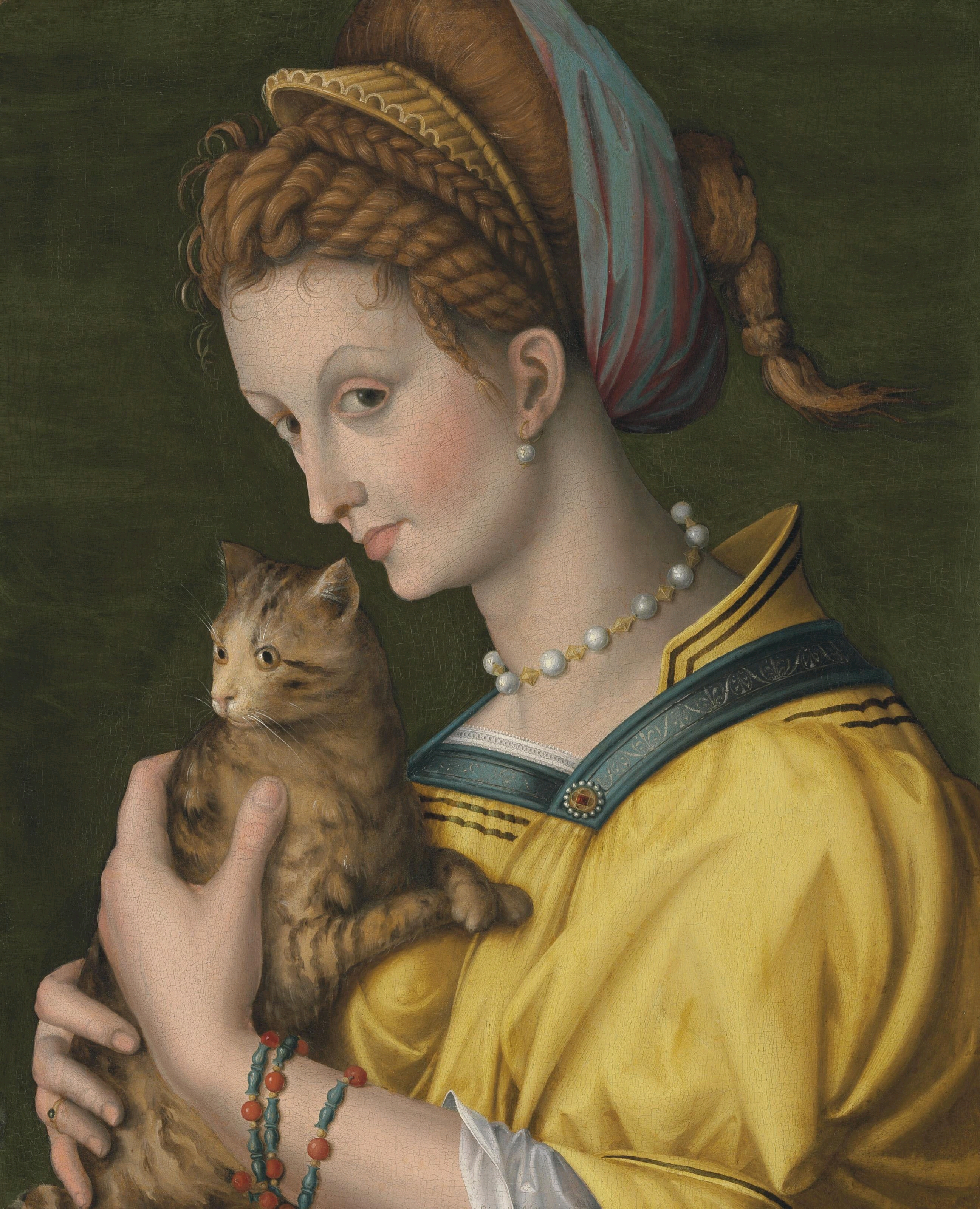 Bacchiacca_-_Portrait_of_a_young_lady_holding_a_cat